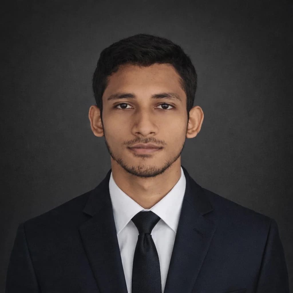 Mujahid Al Mahi, formal portrait